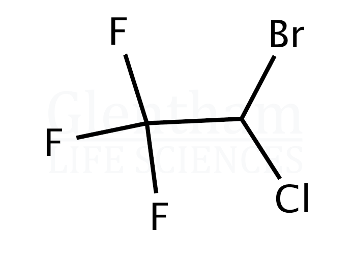 2-Bromo-2-chloro-1,1,1-trifluoroethane Structure