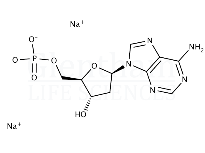 2′-Deoxyadenosine 5′-monophosphate sodium salt Structure