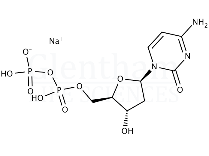 2’-Deoxycytidine 5''-diphosphate trisodium salt hydrate Structure