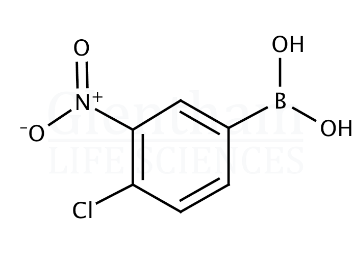4-Chloro-3-nitrophenylboronic acid Structure