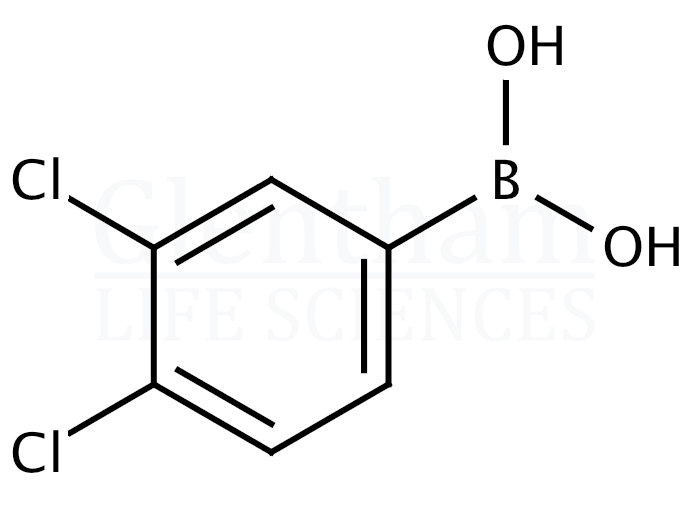 3,4-Dichlorophenylboronic acid Structure