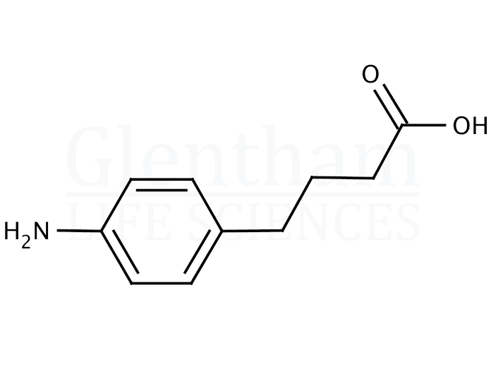 Structure for 4-(4-Aminophenyl)butyric acid  (15118-60-2)