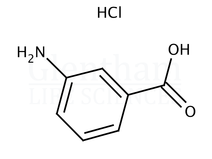 Structure for 3-Aminobenzoic acid hydrochloride (15151-51-6)