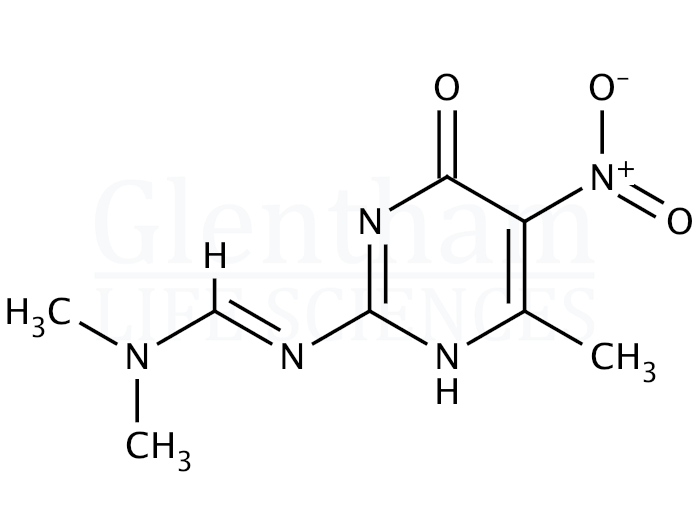 Structure for 2-[(Dimethylamino)methylene]amino-6-methyl-5-nitro-4-pyrimidinol