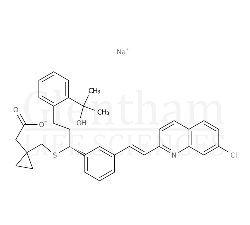 Montelukast sodium salt Structure