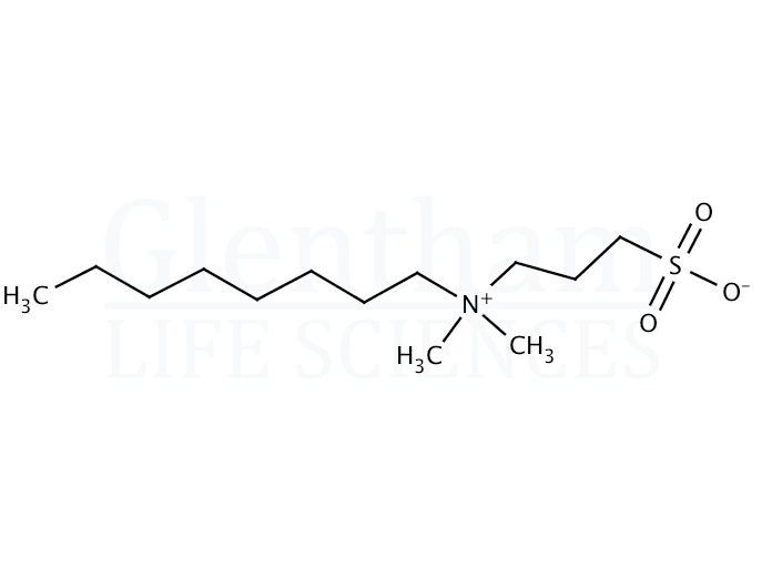 Structure for N-Octyl-N,N-dimethyl-3-ammonio-1-propanesulfonate (SB-8)