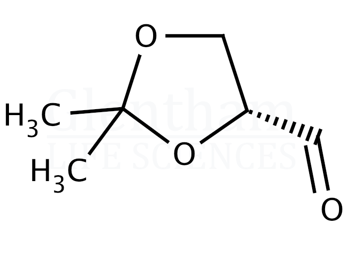 Structure for (R)-(+)-2,2,Dimethyl-1,3-dioxolane-4-carboxaldehyde