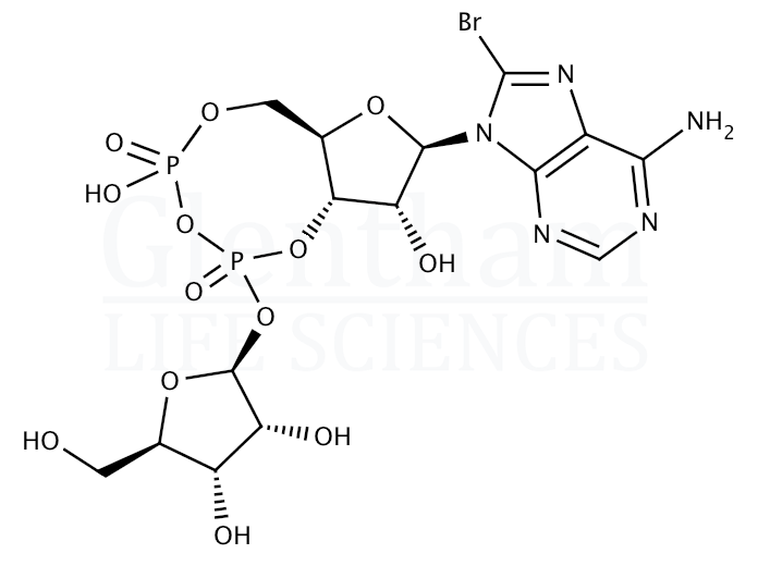 Structure for 8-Bromocyclic adenosine diphosphate ribose sodium salt