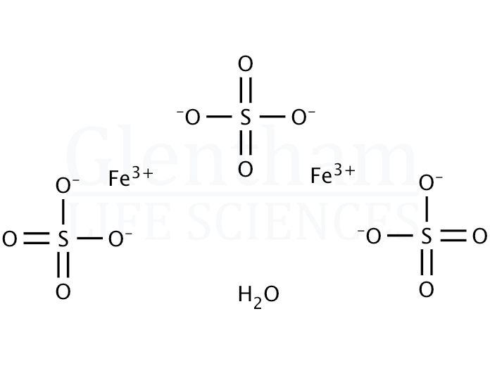 Iron(III) sulfate, hydrate Structure