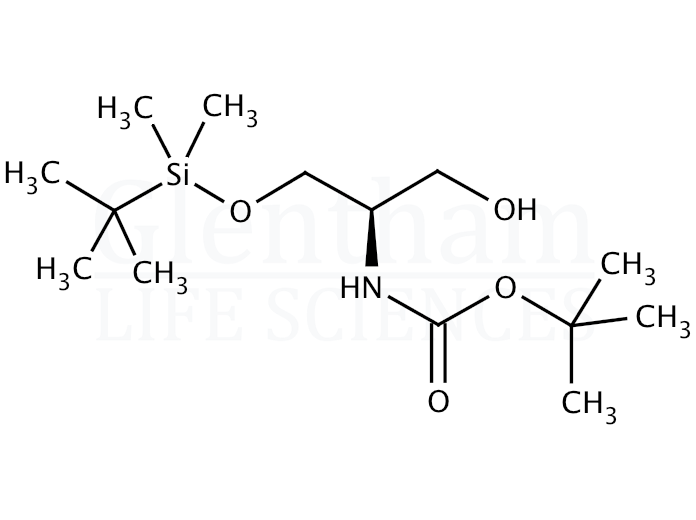 Structure for (R)-(+)-N-(tert-Butoxycarbonyl)-O-(tert-butyldimethylsilyl)serinol (152491-85-5)