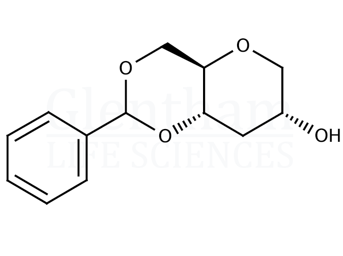 1,5-Anhydro-4,6-O-benzylidene-3-deoxy-D-glucitol Structure
