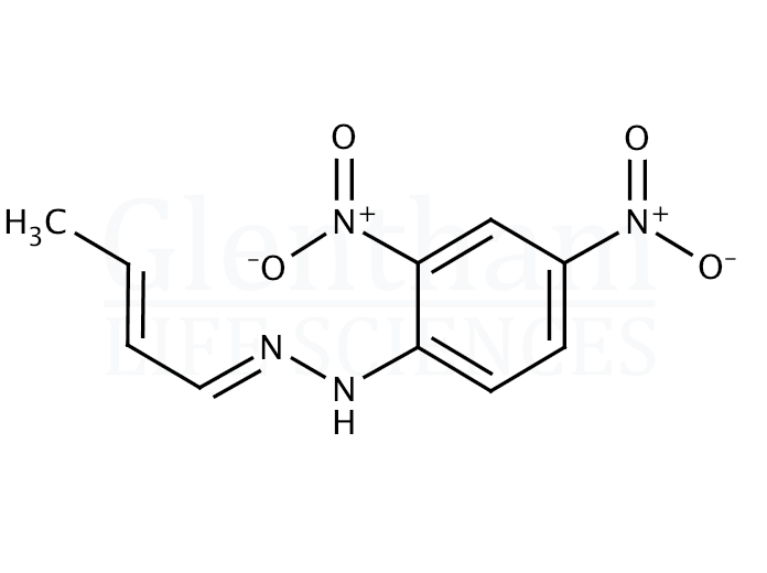 Structure for  Crotonaldehyde-2,4-dinitrophenylhydrazone  (1527-96-4)
