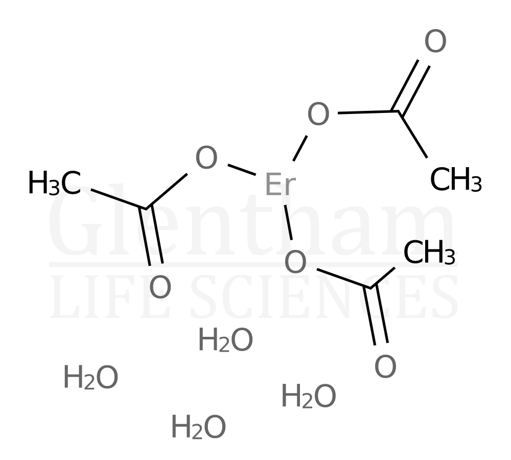 Erbium acetate hydrate, 99.999% Structure