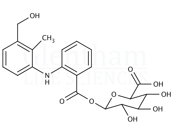 3-Hydroxymethyl mefenamic acid acyl b-D-glucuronide Structure