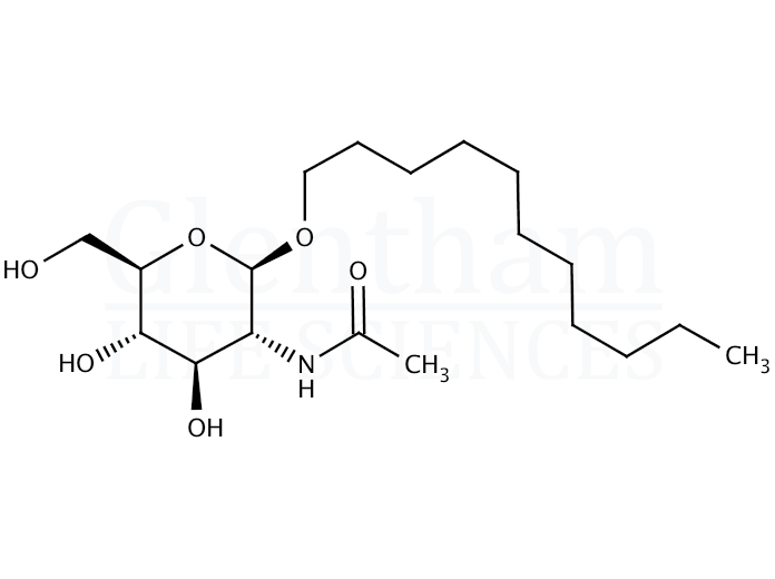 Structure for Undecyl 2-acetamido-2-deoxy-b-D-glucopyranoside