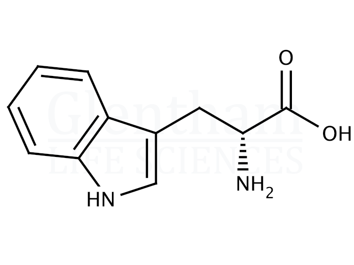 Structure for  D-Tryptophan  (153-94-6)