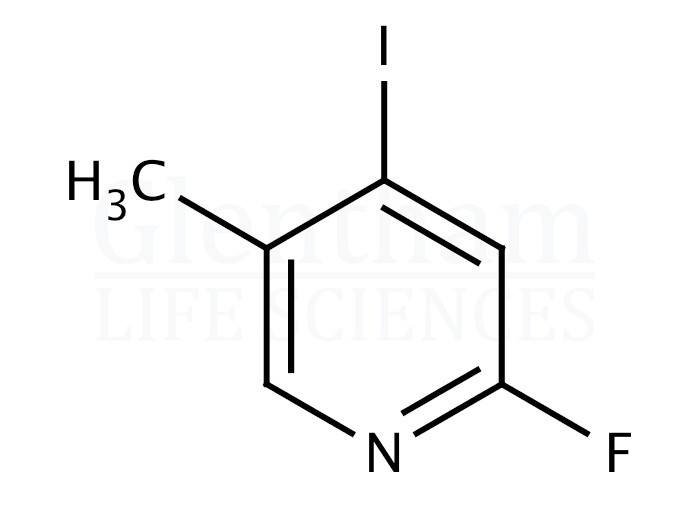 2-Fluoro-4-iodo-5-picoline (2-Fluoro-4-iodo-5-methylpyridine) Structure