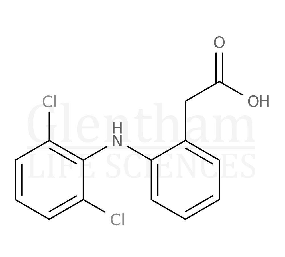 Large structure for  Diclofenac, free acid  (15307-86-5)