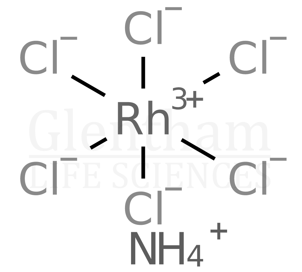 Structure for Ammonium hexachlororhodate(III); 99.9+%