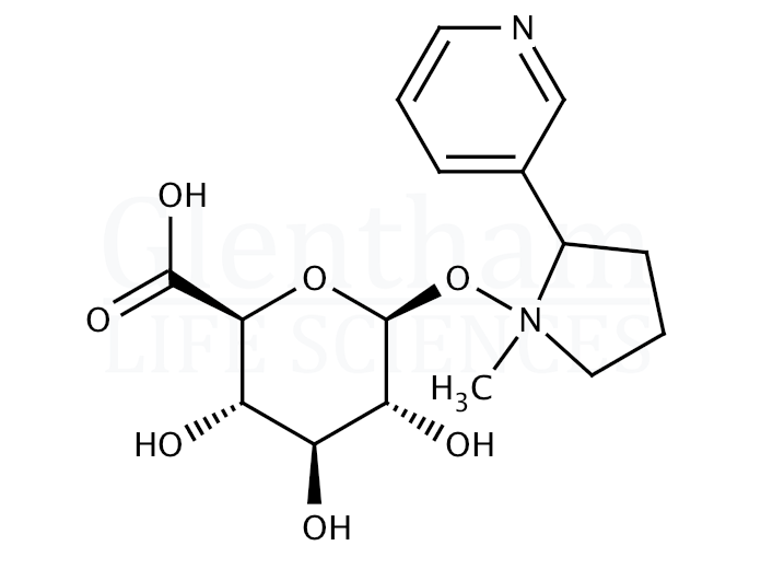 Structure for Nicotine-N-b-D-glucuronide hydrate