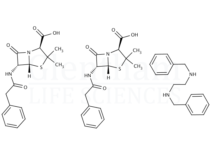 Structure for Benzathine penicillin G tetrahydrate (1538-09-6)