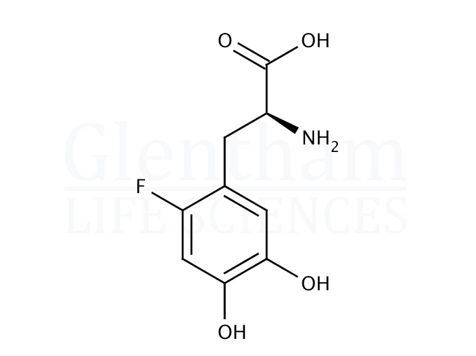 Structure for 6-Fluoro L-DOPA Hydrobromide salt