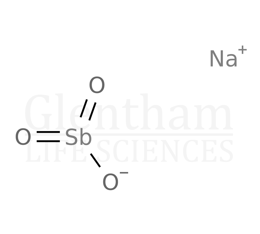 Sodium antimonate trihydrate Structure