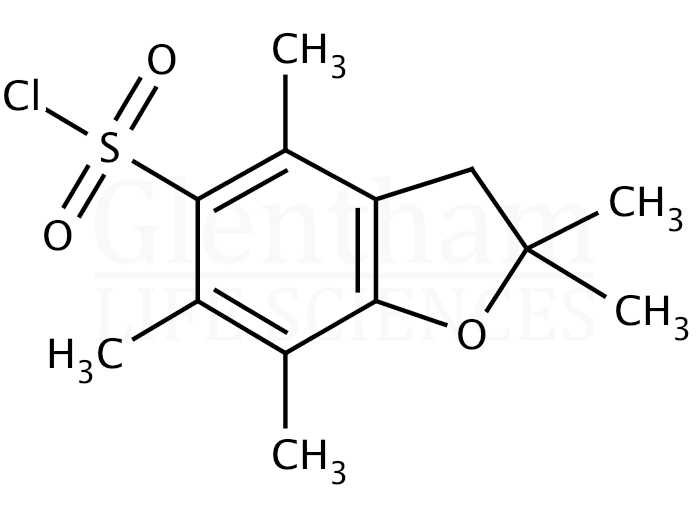 Structure for 2,2,4,6,7-Pentamethyldihydrobenzofuran-5-sulfonyl chloride
