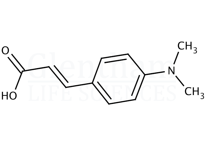 Structure for 4-(Dimethylamino)cinnamic acid  (1552-96-1)