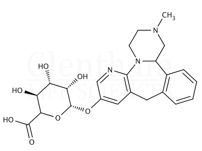 Structure for 8-Hydroxymirtazapine b-D-glucuronide