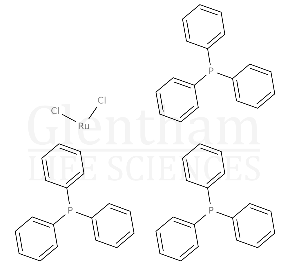 Tris (triphenylphosphine)ruthenium(II) chloride, 99.95% (metals basis) Structure