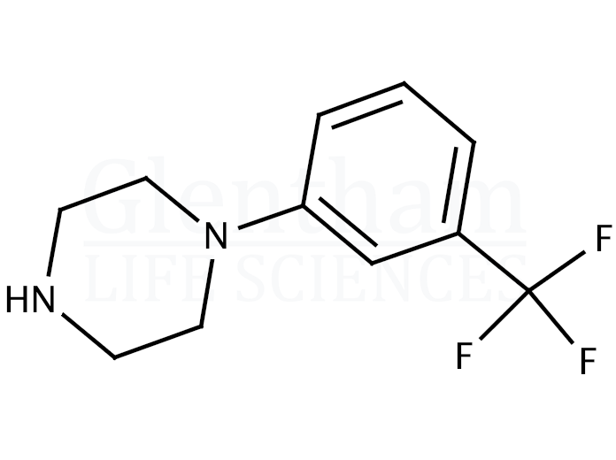 N-(alpha,alpha,alpha-Trifluoro-m-tolyl)piperazine Structure