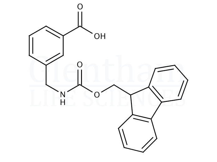 Structure for 3-(Fmoc-aminomethyl)benzoic acid  (155369-11-2)