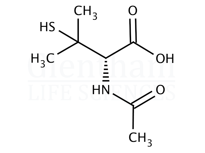 N-Acetyl-D-penicillamine  Structure