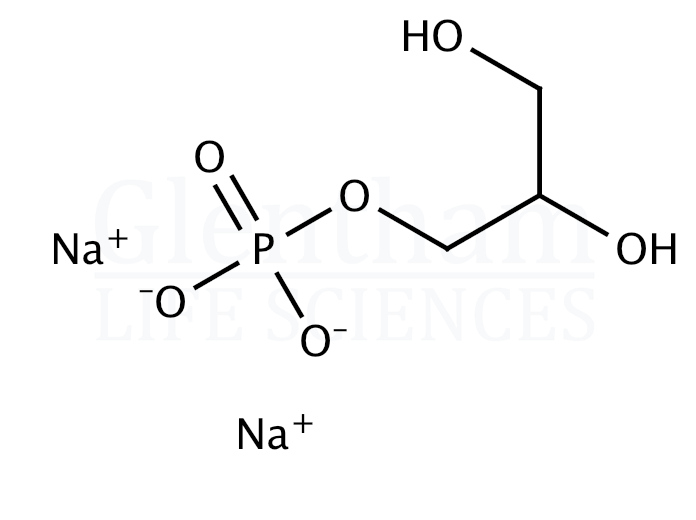rac-Glycerol 1-phosphate disodium salt hydrate Structure