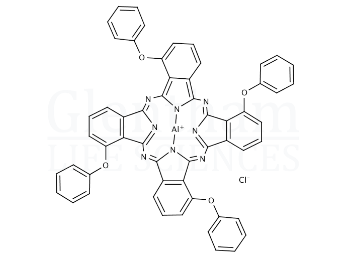 Aluminum 1,8,15,22-tetraphenoxy-29H,31H-phthalocyanine chloride Structure