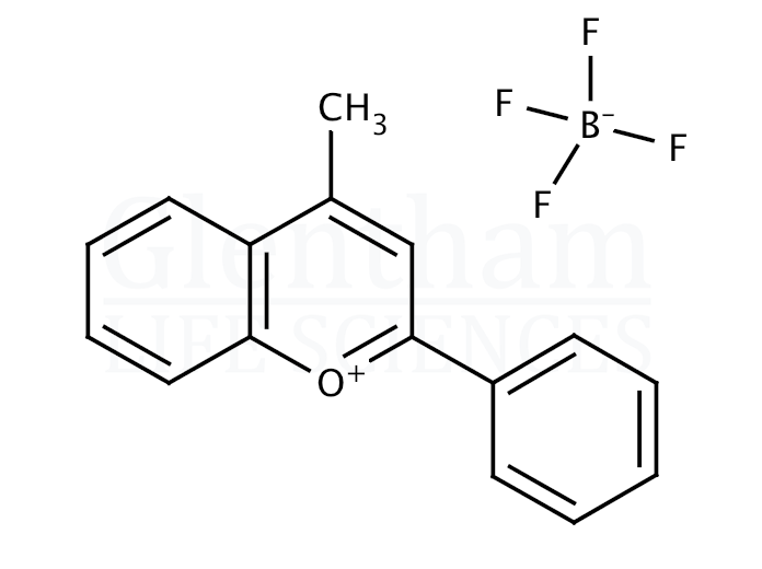 4-Methyl-2-phenyl-1-benzopyrylium tetrafluoroborate Structure