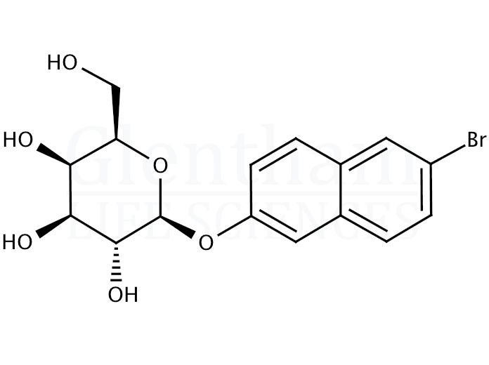 6-Bromo-2-naphthyl b-D-galactopyranoside Structure