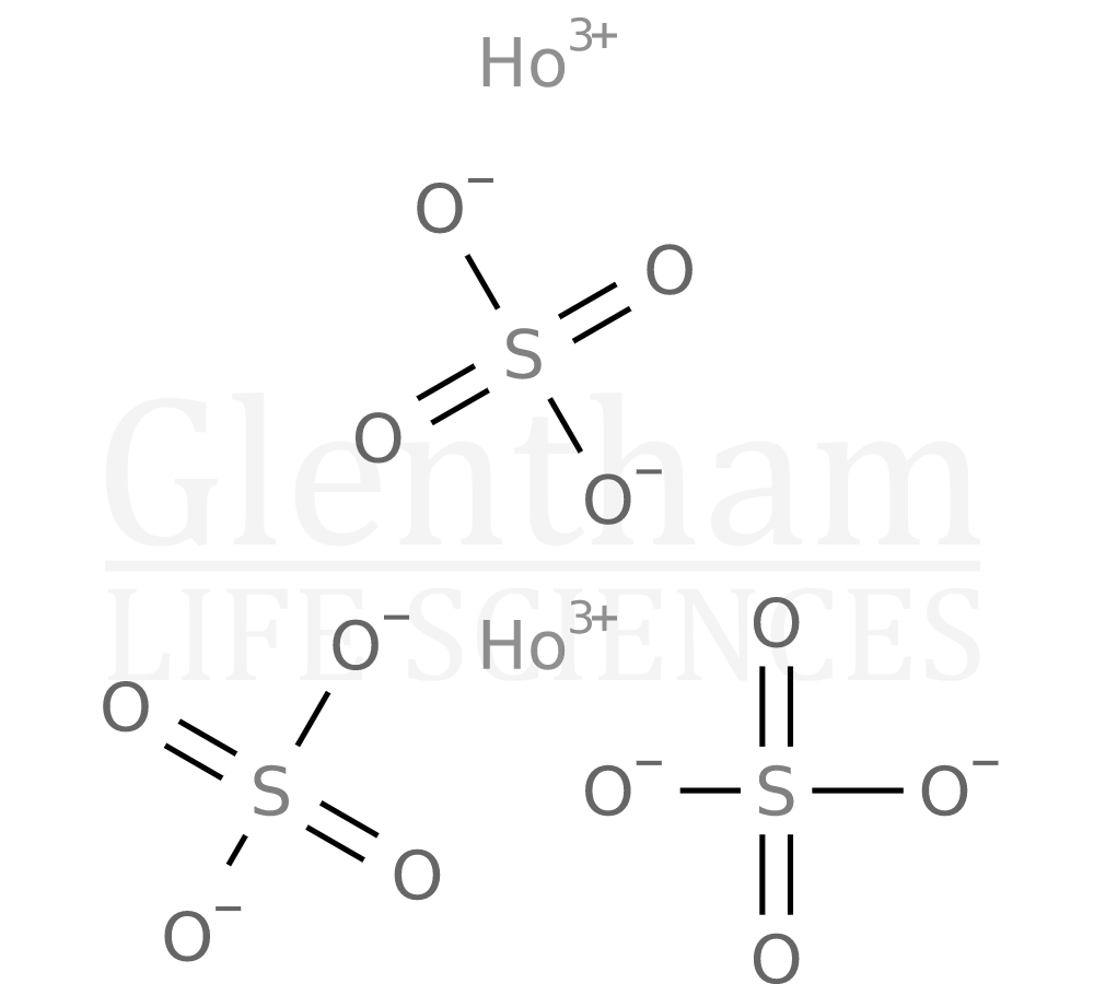 Holmium sulfate hydrate, 99.999% Structure