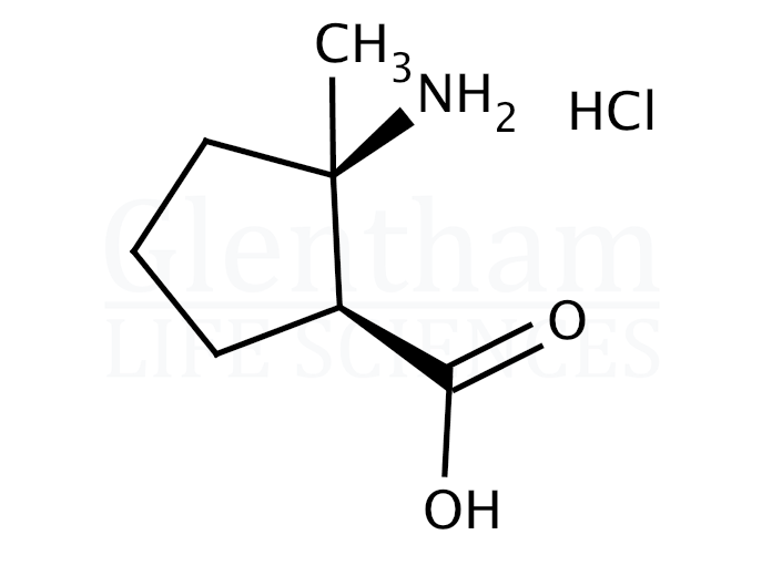 cis-2-Amino-2-methylcyclopentanecarboxylic acid hydrochloride Structure