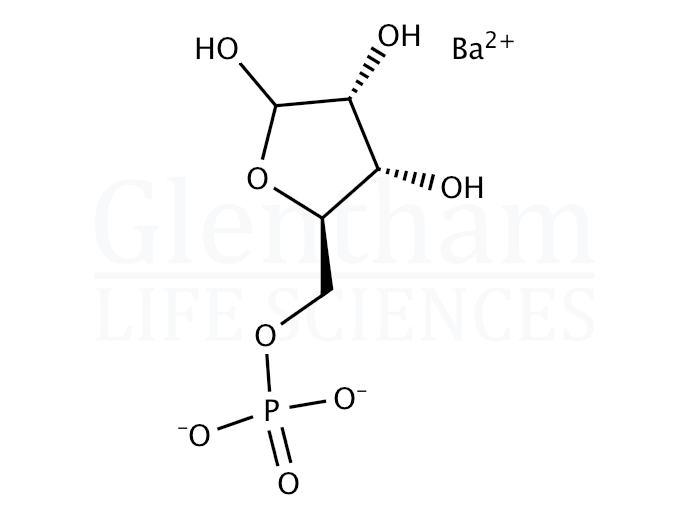 D-Ribose-5-phosphate barium salt hexahydrate Structure