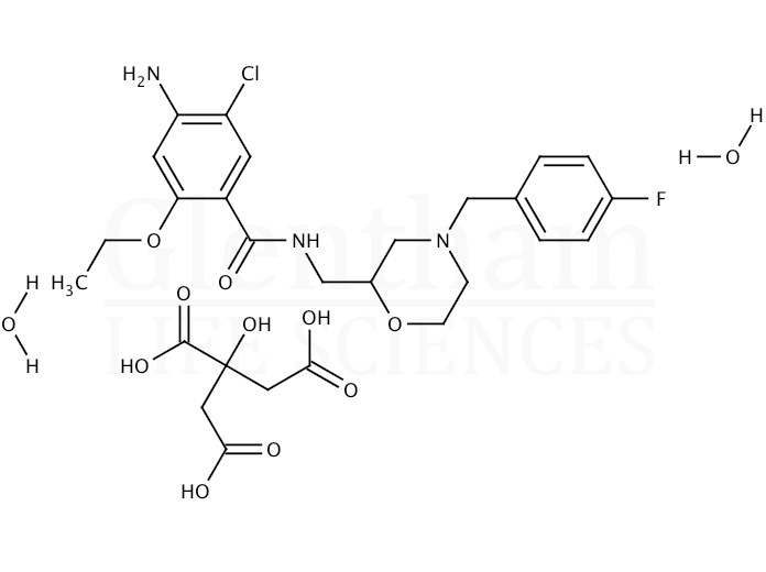 Large structure for  Mosapride citrate  (156925-25-6)