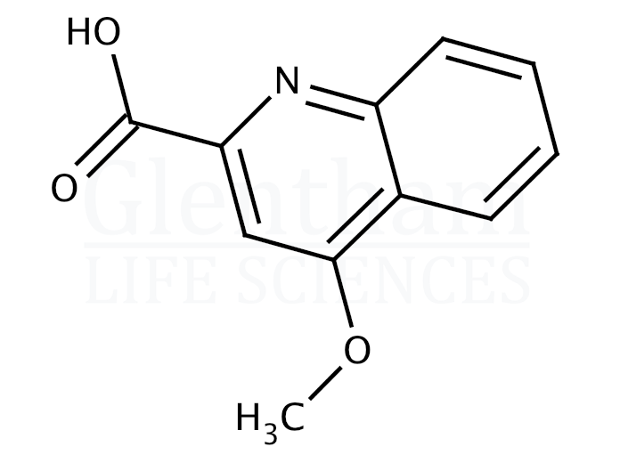 4-Methoxy-2-quinolinecarboxylic acid Structure