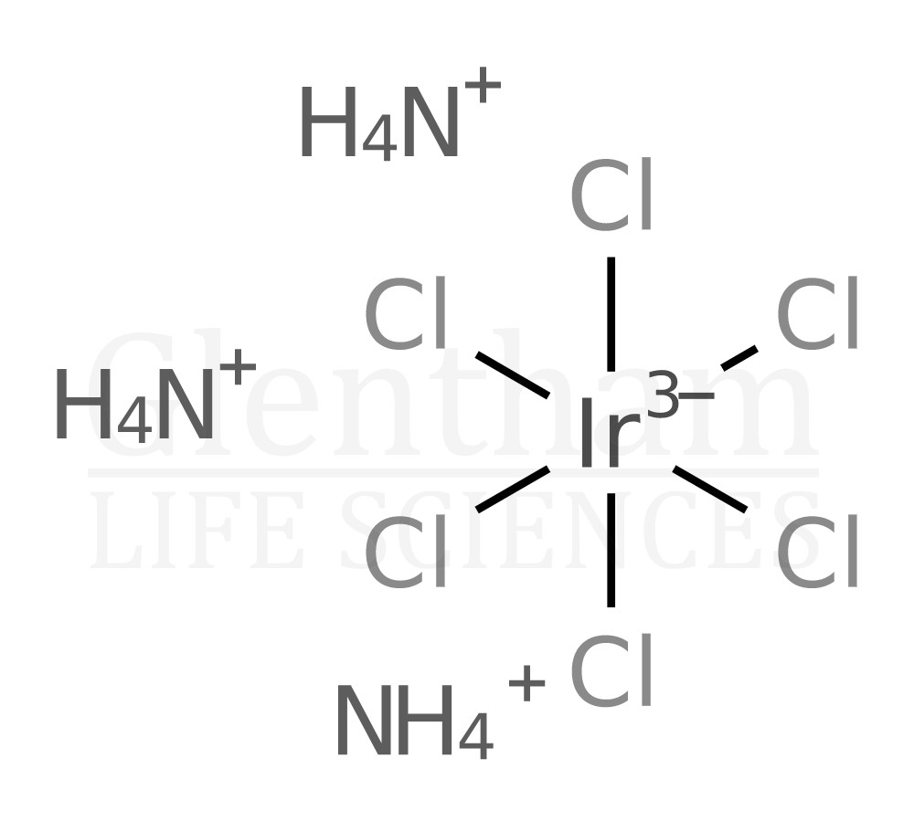 Structure for Ammonium hexachloroiridate(III) hydrate, 99.95% (metals basis)