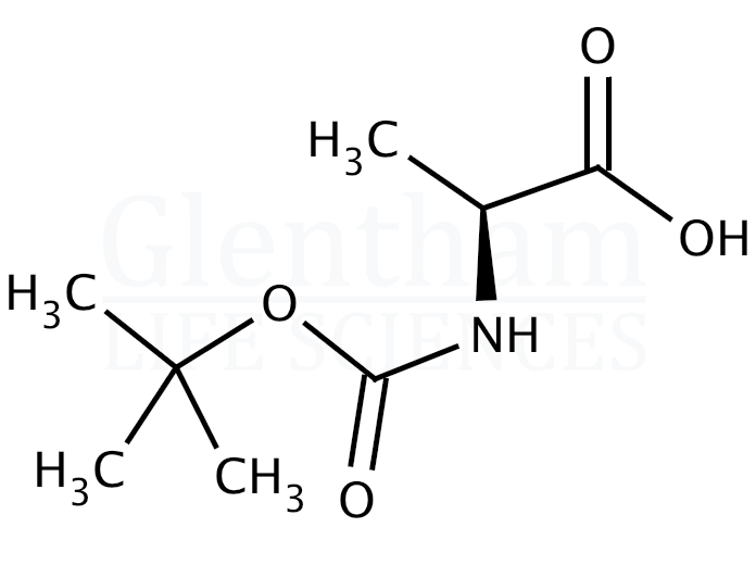 Boc-Ala-OH Structure