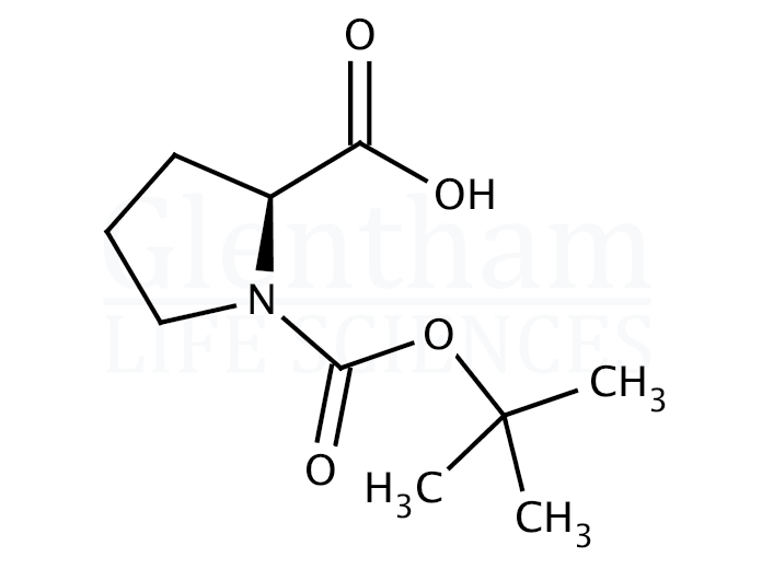 Boc-Pro-OH Structure