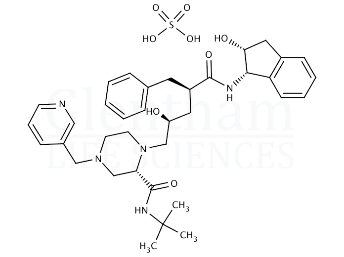 Structure for Indinavir sulphate hydrate