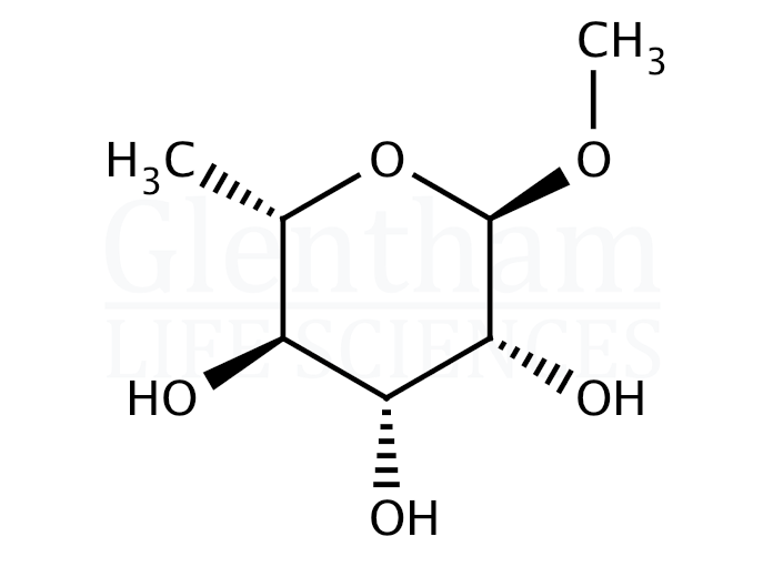 Structure for 1-O-Methyl a-D-rhamnopyranoside