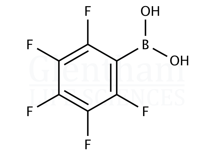 Structure for 2,3,4,5,6-Pentafluorophenylboronic acid (1582-24-7)