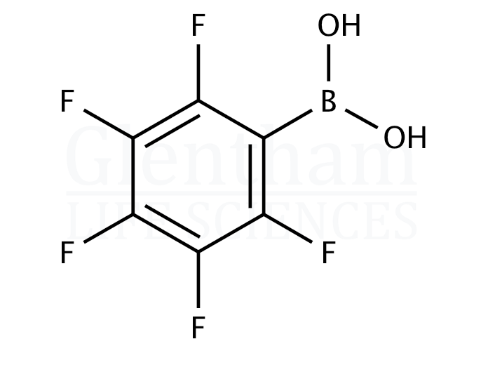 Structure for  2,3,4,5,6-Pentafluorophenylboronic acid  (1582-24-7)